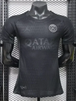 PSG 2026/27 Black Training Shirt Player Version - Front View | KFCOOL