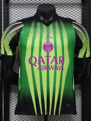 PSG 2026/27 Green Special Edition Training Shirt Player Version - Front View | KFCOOL