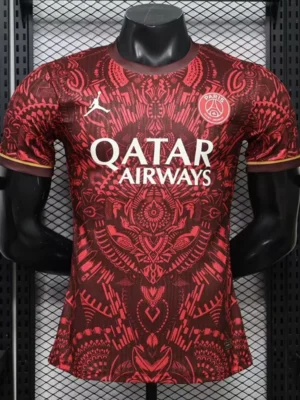 PSG 2026/27 Brown Red Special Edition Training Shirt Player Version - Front View | KFCOOL
