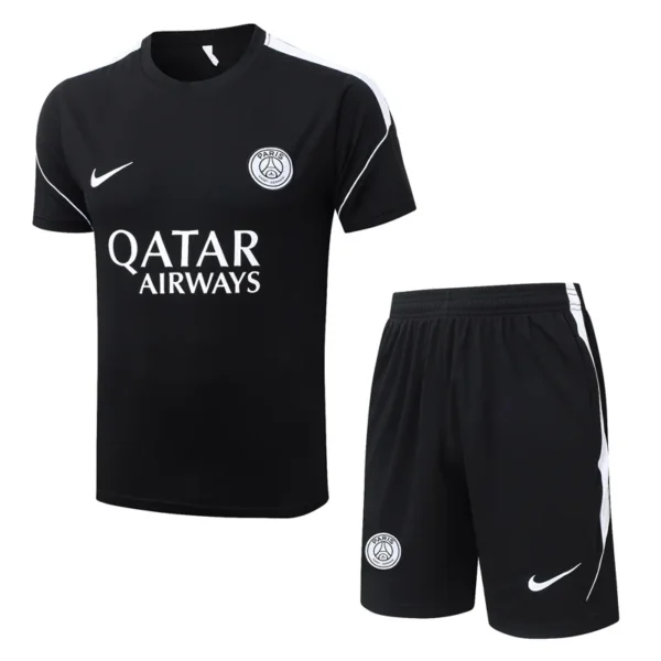 PSG 2026/27 Black Training Short Suit - Front View PSG 2026/27 Black Training Short Suit - Front View | KFCOOL