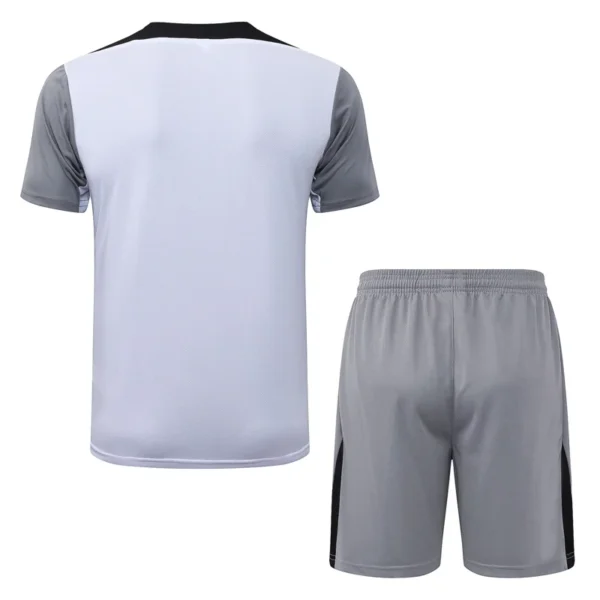 PSG 2026/27 White Grey Training Short Suit - Back View PSG 2026/27 White Grey Training Short Suit - Back View | KFCOOL