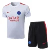 PSG 2026/27 White Red Training Short Suit - Front View | KFCOOL