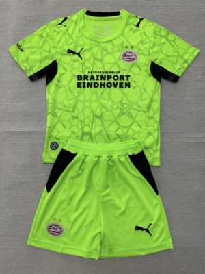 PSV Eindhoven 2026/27 Goalkeeper Kids Kit Fan Version - Front View | KFCOOL