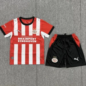 PSV Eindhoven 2026/27 Home Kids Kit Fan Version - Front View | KFCOOL