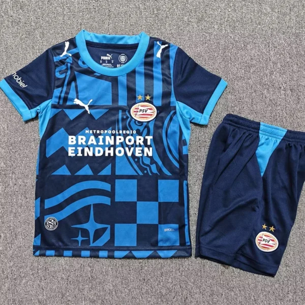 PSV Eindhoven 2026/27 Third Kids Kit Fan Version - Front View PSV Eindhoven 2026/27 Third Kids Kit Fan Version - Front View | KFCOOL