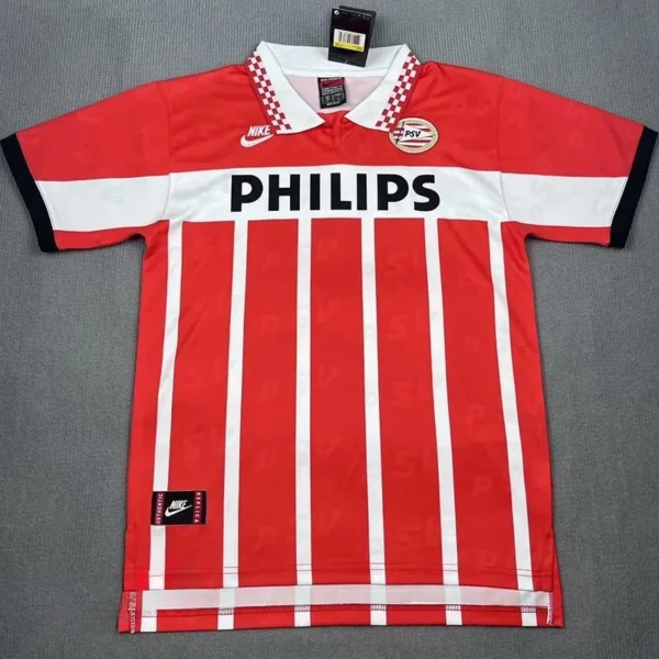 PSV Eindhoven 1995/96 Retro Home Red Jersey Fan Version - Front View PSV Eindhoven 1995/96 Retro Home Red Jersey Fan Version - Front View | KFCOOL