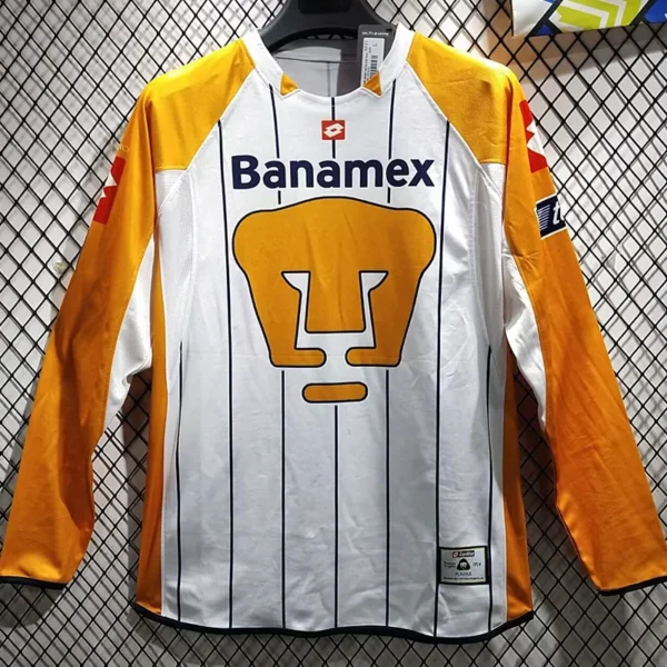 Pumas UNAM 2003/04 Retro Home Long Sleeve Jersey Fan Version - Front View | KFCOOL