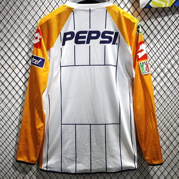Pumas UNAM 2003/04 Retro Home Long Sleeve Jersey Fan Version - Back View | KFCOOL