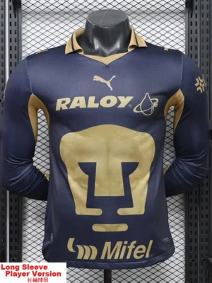 Pumas UNAM 2026/27 Away Long Sleeve Jersey Player Version - Front View | KFCOOL