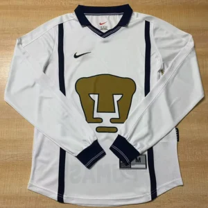 Pumas UNAM 1999/00 Retro Home Long Sleeve Jersey Fan Version - Front View | KFCOOL