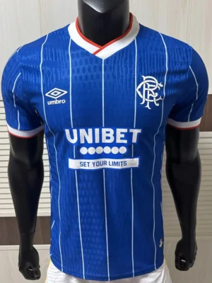 Rangers 2026/27 Home Jersey Player Version - Front View | KFCOOL