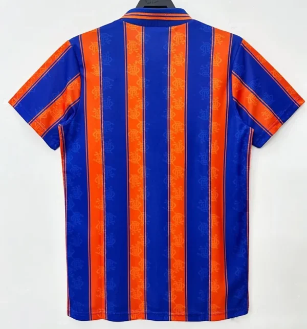 Rangers 1993/94 Retro Away Jersey Fan Version - Back View | KFCOOL