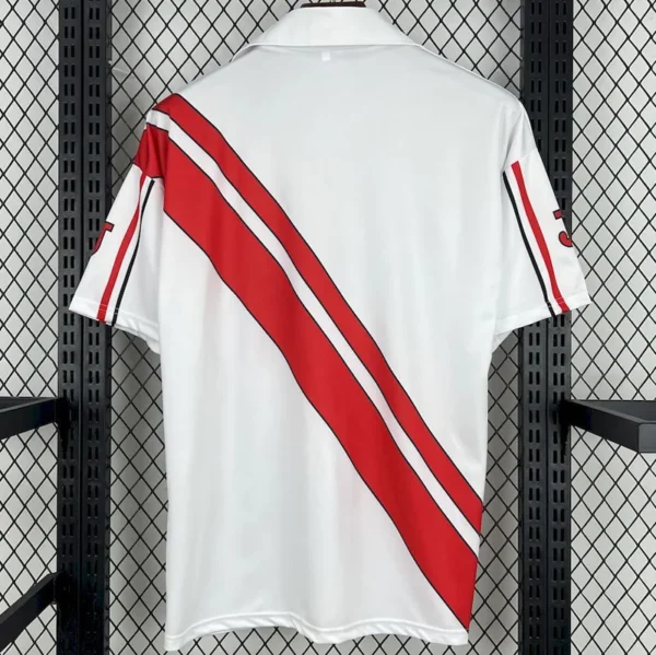 Rayo Vallecano 1997/98 Retro Home Jersey Fan Version - Back View | KFCOOL