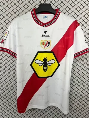 Rayo Vallecano 1999/00 Retro Home Jersey Fan Version - Front View Rayo Vallecano 1999/00 Retro Home Jersey Fan Version - Front View | KFCOOL