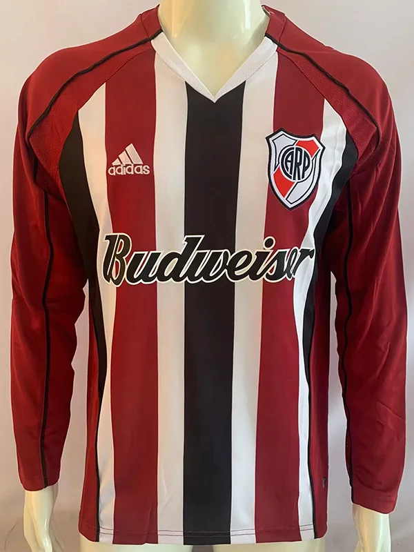 River Plate 2005/06 Retro Away Long Sleeve Jersey Fan Version - Front View | KFCOOL