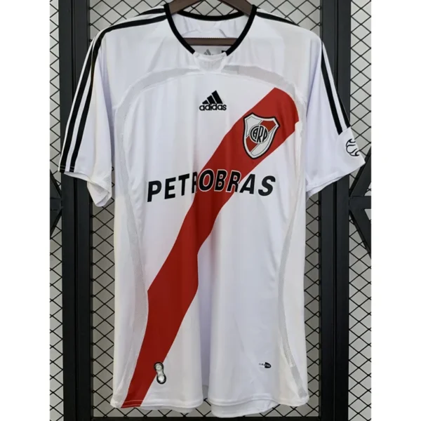 River Plate 2006/07 Retro Home Jersey Fan Version - Front View | KFCOOL