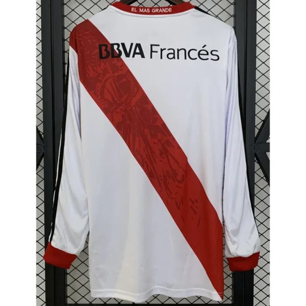 River Plate 2013/14 Retro Home Long Sleeve Jersey Fan Version - Back View | KFCOOL