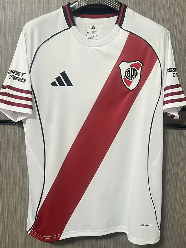 River Plate 2025/26 Home Jersey Fan Version - Front View | KFCOOL