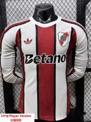 River Plate 2026/27 Away Long Sleeve Jersey Player Version - Front View | KFCOOL