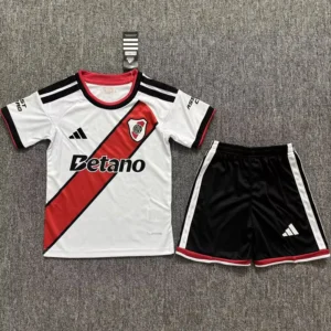 River Plate 2026/27 Home Kids Kit Fan Version - Front View | KFCOOL