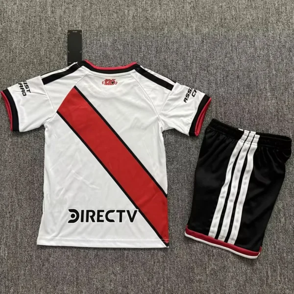 River Plate 2026/27 Home Kids Kit Fan Version - Back View | KFCOOL
