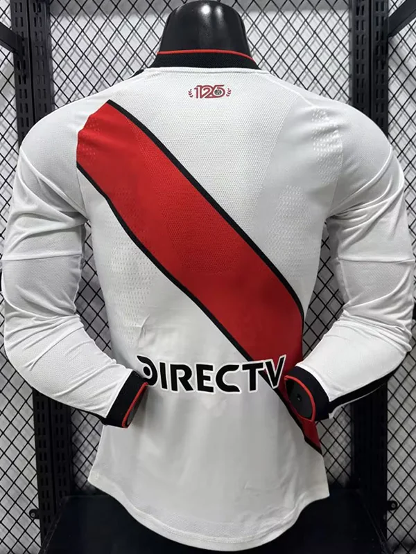 River Plate 2026/27 Home Long Sleeve Jersey Player Version - Back View River Plate 2026/27 Home Long Sleeve Jersey Player Version - Back View | KFCOOL