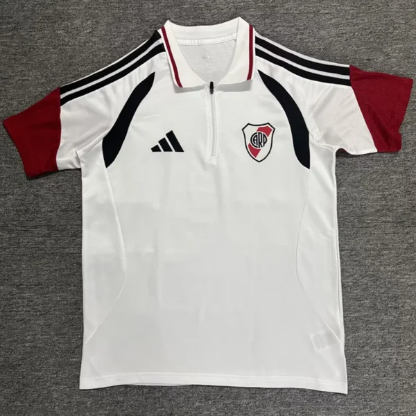 River Plate 2026/27 White Polo Shirt - Front View | KFCOOL