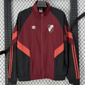 River Plate 2026/27 Red Windbreaker - Front View | KFCOOL