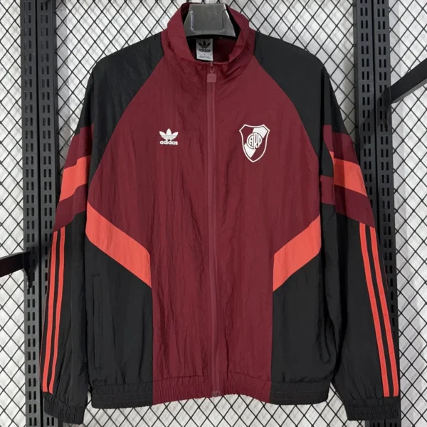River Plate 2026/27 Red Windbreaker - Front View River Plate 2026/27 Red Windbreaker - Front View | KFCOOL