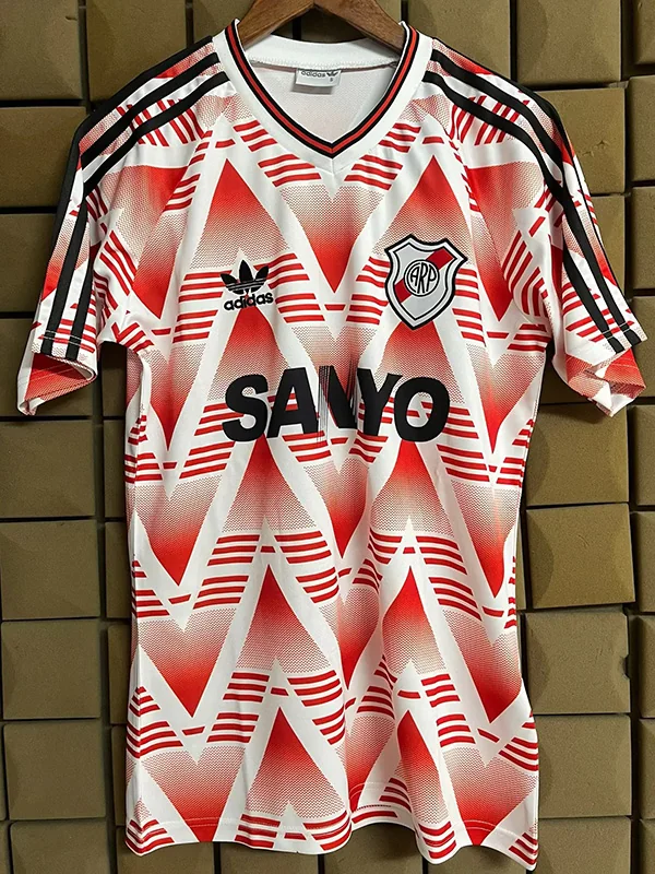 River Plate 1992/93 Retro Away Jersey Fan Version - Front View | KFCOOL