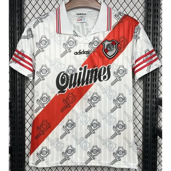 River Plate 1996/97 Retro Home Jersey Fan Version - Front View | KFCOOL