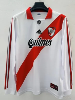 River Plate 1998/99 Retro Home Long Sleeve Jersey Fan Version - Front View River Plate 1998/99 Retro Home Long Sleeve Jersey Fan Version - Front View | KFCOOL