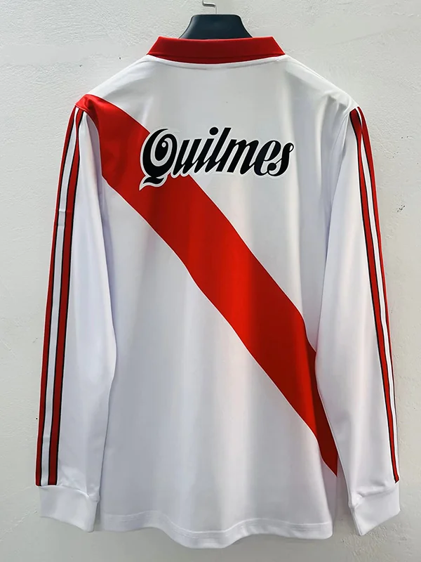 River Plate 1998/99 Retro Home Long Sleeve Jersey Fan Version - Back View River Plate 1998/99 Retro Home Long Sleeve Jersey Fan Version - Back View | KFCOOL