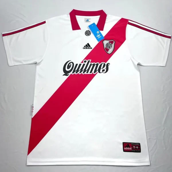 River Plate 1998/99 Retro Home Jersey Fan Version - Front View | KFCOOL