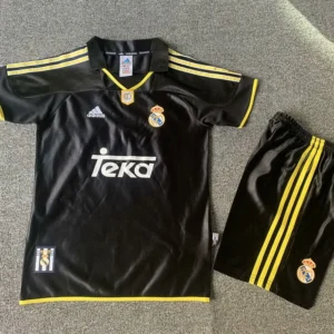 Real Madrid 2000/01 Retro Away Kids Kit Fan Version - Front View Real Madrid 2000/01 Retro Away Kids Kit Fan Version - Front View | KFCOOL