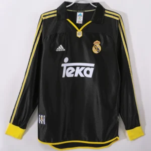 Real Madrid 2000/01 Retro Away Long Sleeve Jersey Fan Version - Front View Real Madrid 2000/01 Retro Away Long Sleeve Jersey Fan Version - Front View | KFCOOL