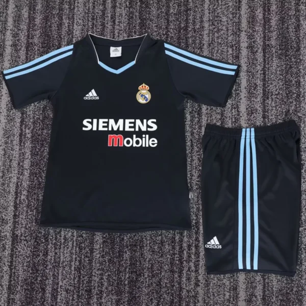 Real Madrid 2003/04 Retro Away Kids Kit Fan Version - Front View | KFCOOL