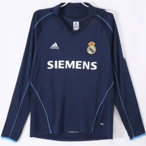 Real Madrid 2005/06 Retro Away Long Sleeve Jersey Fan Version - Front View Real Madrid 2005/06 Retro Away Long Sleeve Jersey Fan Version - Front View | KFCOOL