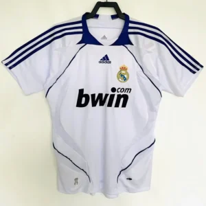 Real Madrid 2007/08 Retro Home Jersey Fan Version - Front View Real Madrid 2007/08 Retro Home Jersey Fan Version - Front View | KFCOOL