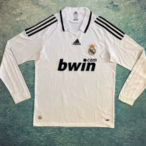Real Madrid 2008/09 Retro Home Long Sleeve Jersey Fan Version - Front View Real Madrid 2008/09 Retro Home Long Sleeve Jersey Fan Version - Front View | KFCOOL