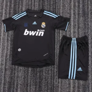Real Madrid 2009/10 Retro Away Kids Kit Fan Version - Front View | KFCOOL