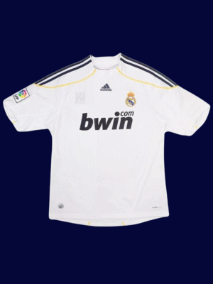 Cristiano Ronaldo #9 Real Madrid 2009/10 Retro Home Jersey Fan Version - Front View | KFCOOL