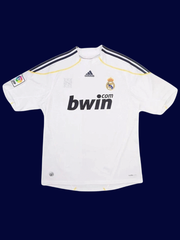 Cristiano Ronaldo #9 Real Madrid 2009/10 Retro Home Jersey Fan Version - Front View | KFCOOL