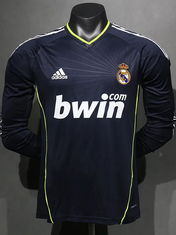 Real Madrid 2010/11 Retro Away Long Sleeve Jersey Player Version - Front View Real Madrid 2010/11 Retro Away Long Sleeve Jersey Player Version - Front View | KFCOOL
