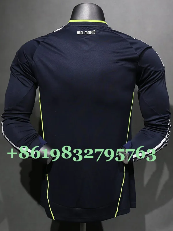 Real Madrid 2010/11 Retro Away Long Sleeve Jersey Player Version - Back View Real Madrid 2010/11 Retro Away Long Sleeve Jersey Player Version - Back View | KFCOOL