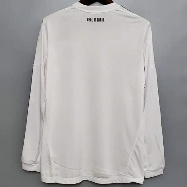 Real Madrid 2010/11 Retro Home Long Sleeve Jersey Fan Version - Back View | KFCOOL