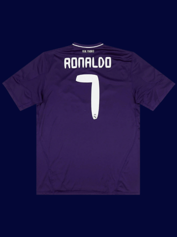 Cristiano Ronaldo #7 Real Madrid 2010/11 Retro Third Jersey Fan Version - Back View Cristiano Ronaldo #7 Real Madrid 2010/11 Retro Third Jersey Fan Version - Back View | KFCOOL