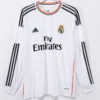 Real Madrid 2013/14 Retro Home Long Sleeve Jersey Fan Version - Front View | KFCOOL