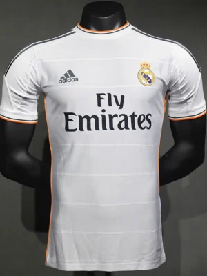 Real Madrid 2013/14 Retro Home Jersey Player Version - Front View Real Madrid 2013/14 Retro Home Jersey Player Version - Front View | KFCOOL