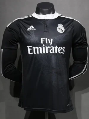 Real Madrid 2014/15 Retro Away Long Sleeve Jersey Player Version - Front View | KFCOOL